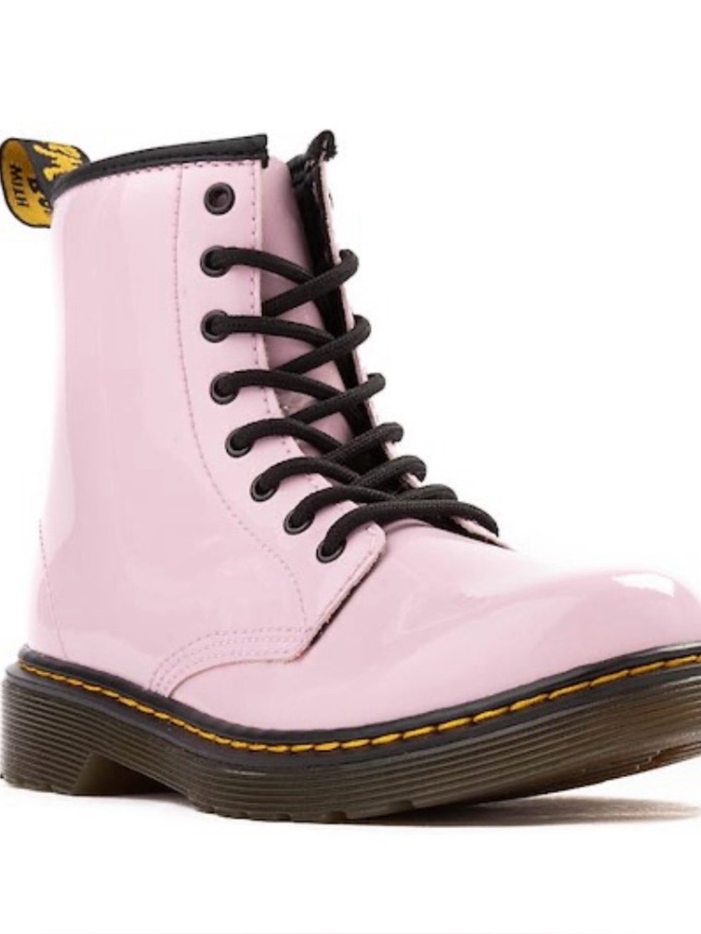 Dr. Martens 1460 J Pink Patent Lace-Up Youth Boot NIB Size 5 Girl’s